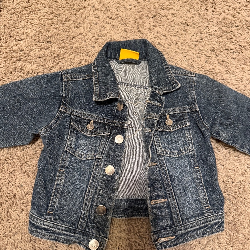 Steiff infant denim jacket 9 mo